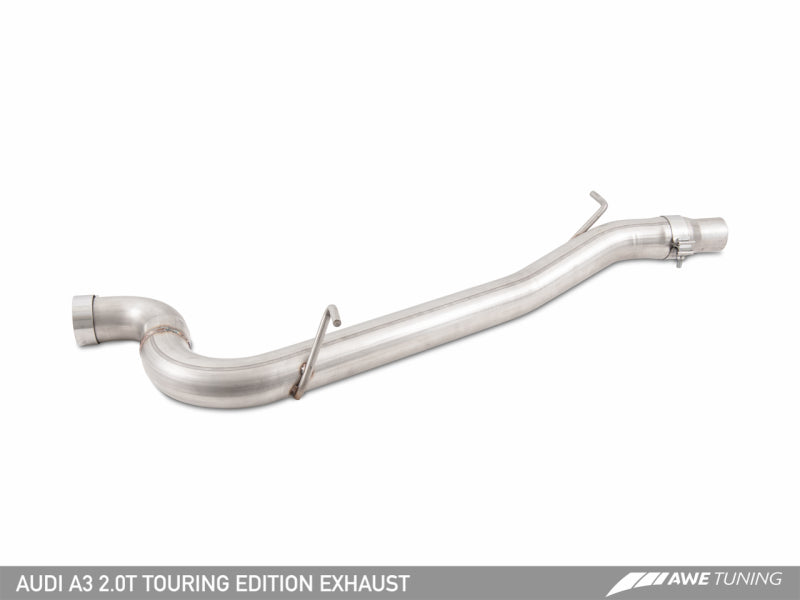 AWE Tuning Audi 8V A3 Touring Edition Exhaust - Dual Outlet Diamond Black 90 mm Tips