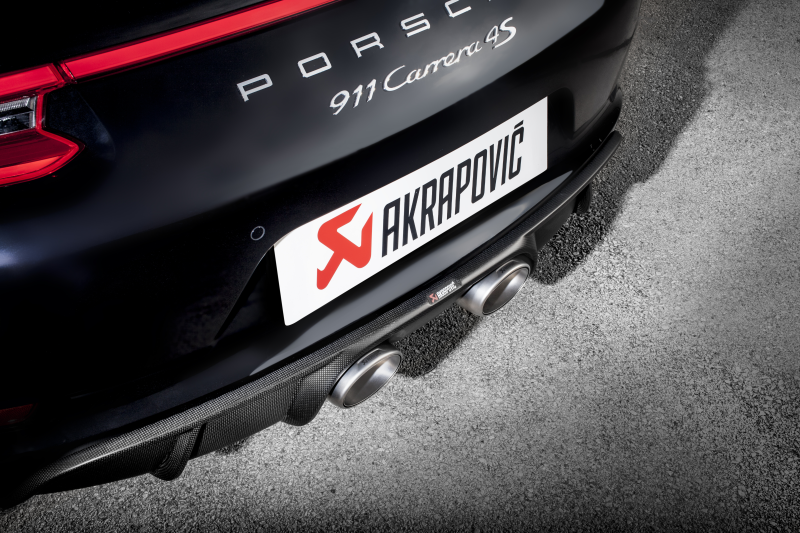 Akrapovic 16-17 Porsche 911 Carrera S/4/4S/GTS (991.2) Slip-On Line (Titanium) w/ Titanium Tips