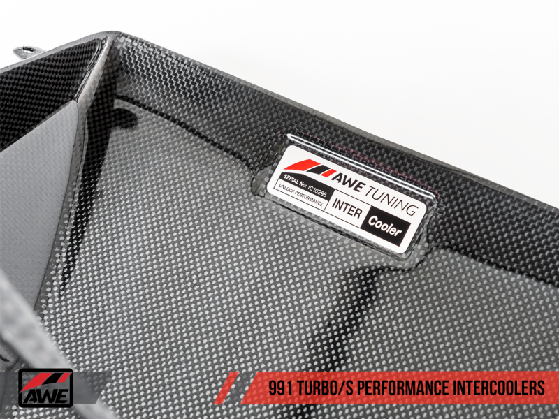 AWE Tuning Porsche 991 (991.2) Turbo/Turbo S Performance Intercooler Kit