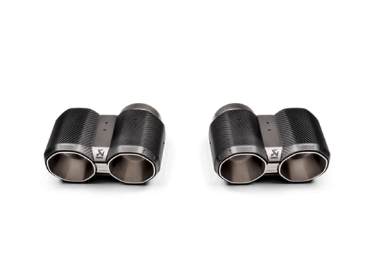 Akrapovic 2021+ BMW M3 (G80)/M4 (G82) Tail Pipe Set (Octagonal Carbon Design)