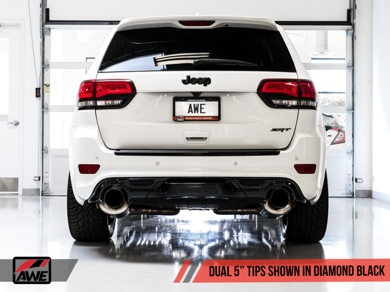 AWE Tuning 2020 Jeep Grand Cherokee SRT Touring Edition Exhaust - Diamond Black Tips